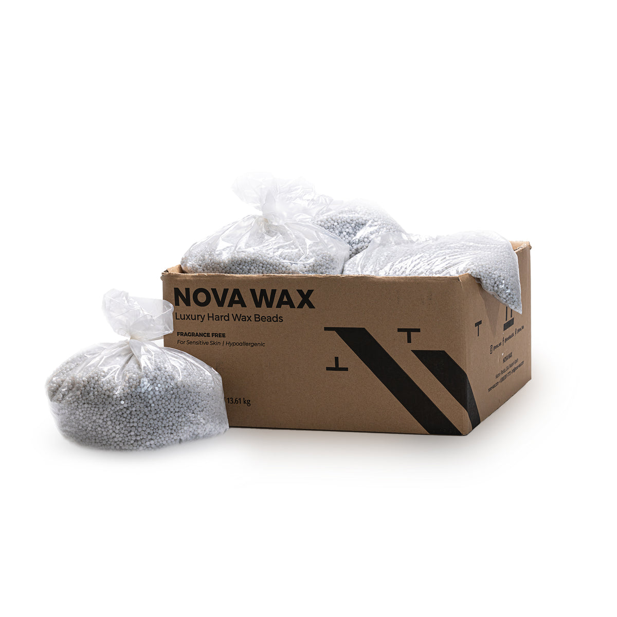 Nova Hard Wax Beads - 30lb Case (Fragrance Free)
