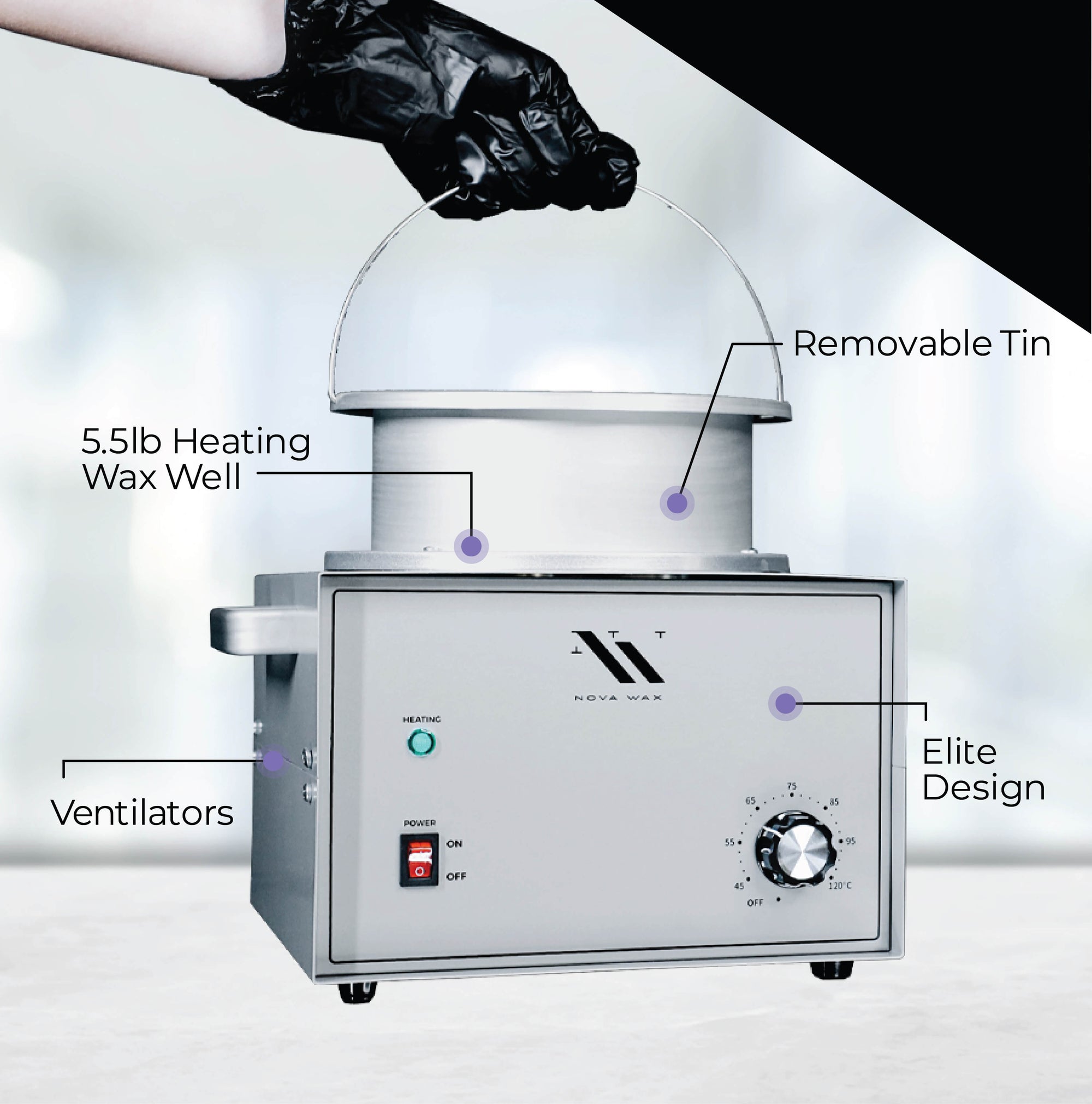 Hard Wax Lb Wax Warmer Professional Large Hard Wax Warmer Nova Wax