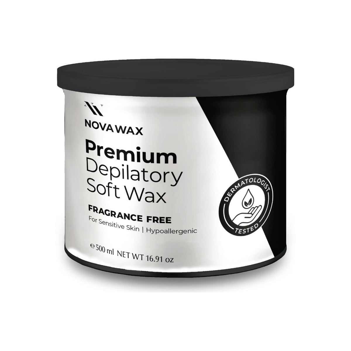 Nova Wax Premium Depilatory Soft Wax 500ml can, fragrance free